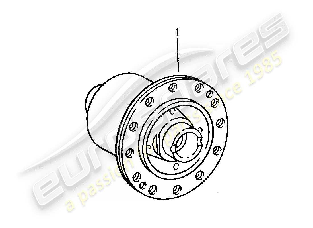porsche 1994 (993) limited slip differential part diagram