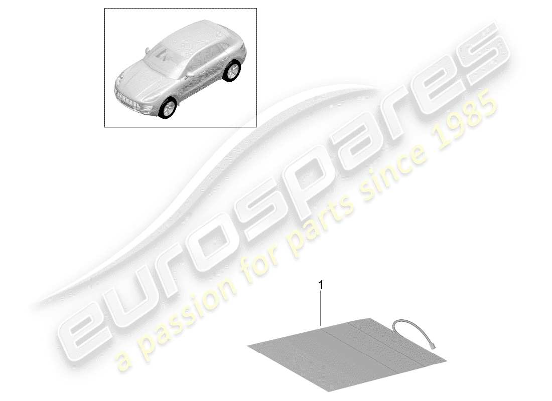 porsche 2014 (macan) seat occupant recognition parts diagram