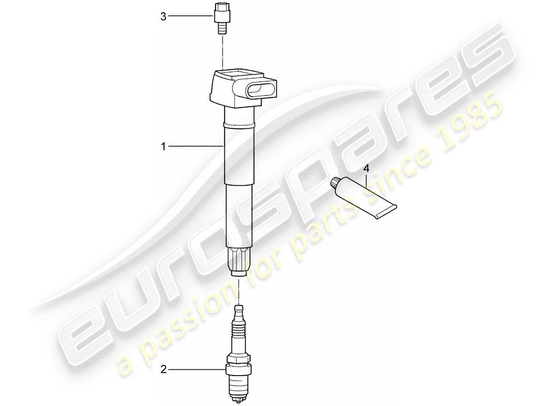 porsche 2011 (panamera 970) ignition system part diagram