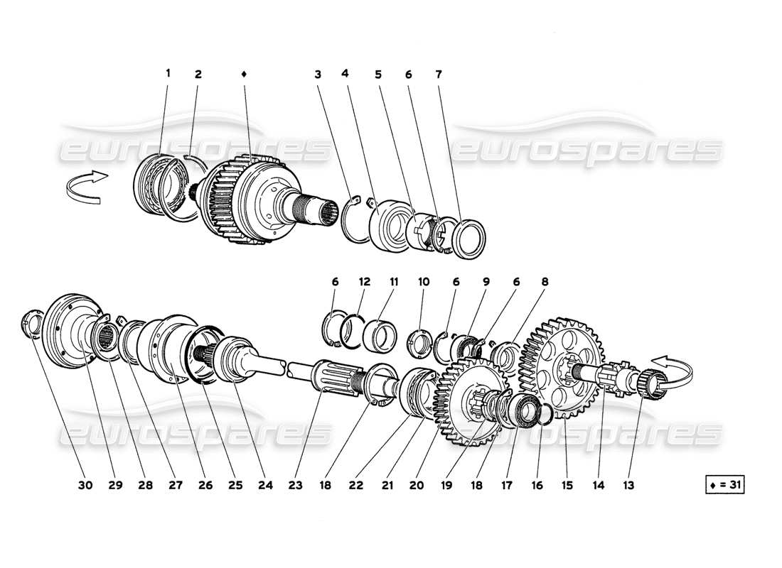 lamborghini diablo 6.0 (2001) final drive part diagram