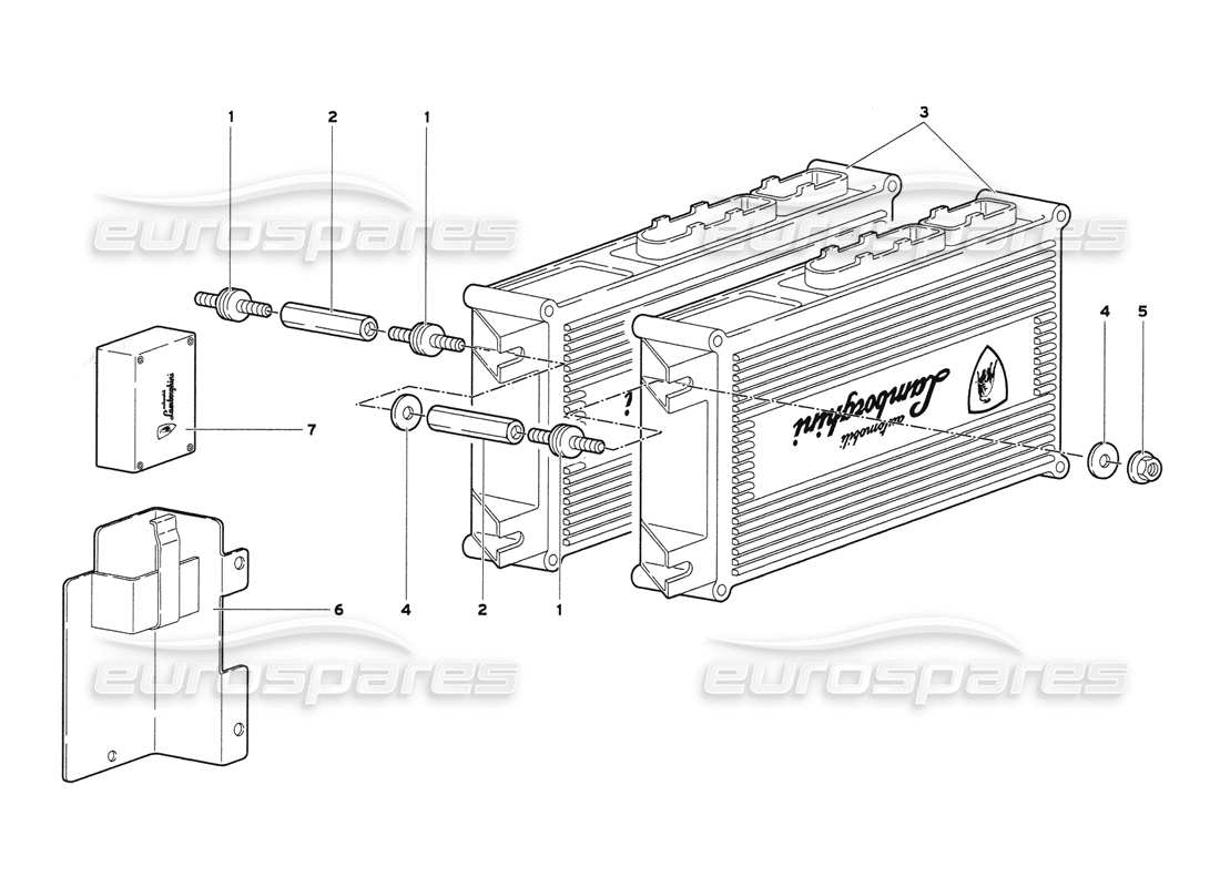 lamborghini diablo 6.0 (2001) electronic injection units part diagram