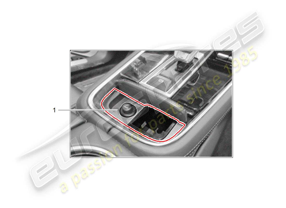 a part diagram from the porsche 2013 (tequipment panamera) parts catalogue