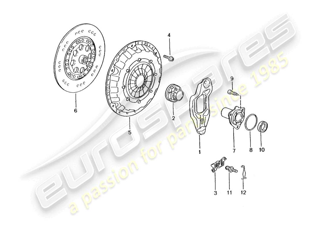 a part diagram from the porsche 2004 (986 boxster) parts catalogue