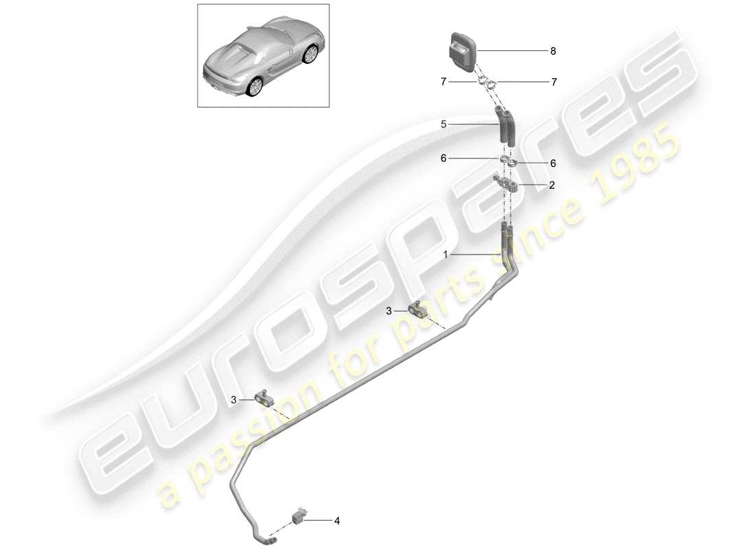 a part diagram from the porsche boxster parts catalogue