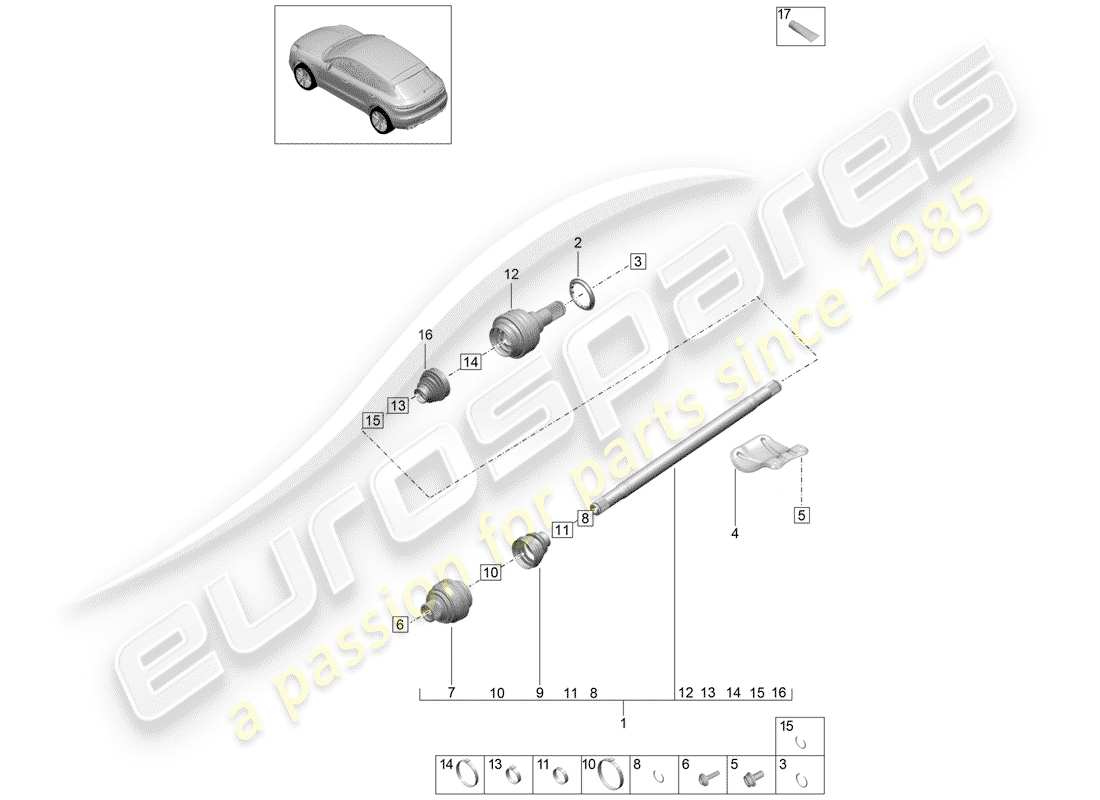 part diagram containing part number n 10601501
