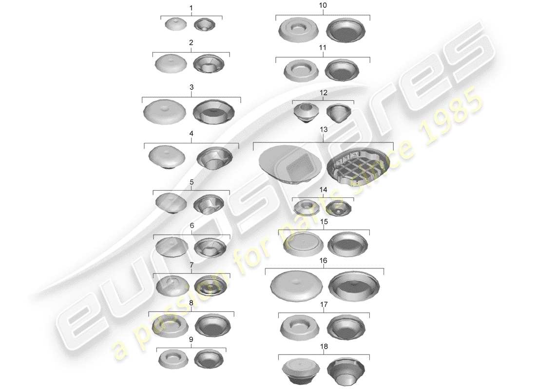 a part diagram from the porsche boxster parts catalogue