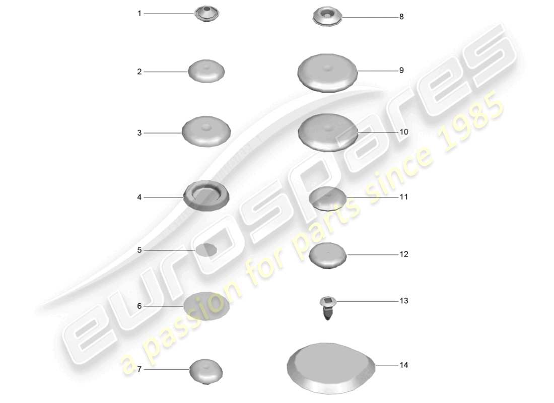 VIEW PARTS DIAGRAMS FROM THE PORSCHE MACAN PARTS CATALOGUE a part diagram from the porsche macan parts catalogue