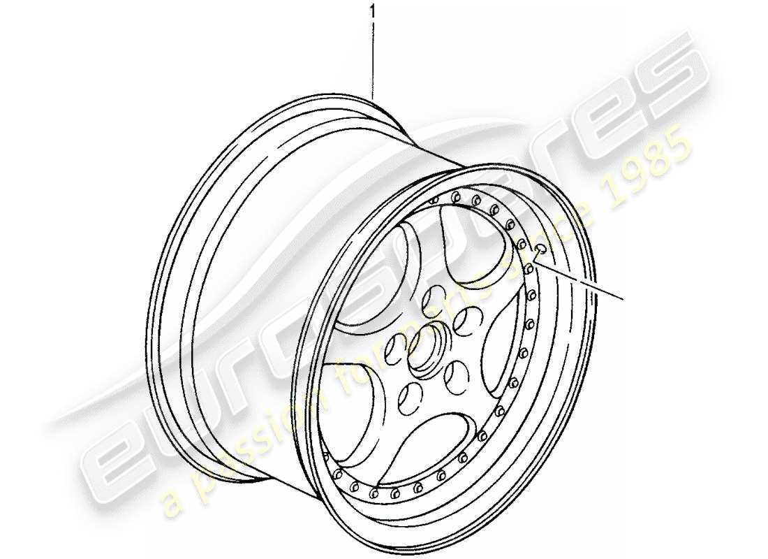 a part diagram from the porsche 1982 (refurbished and exchange catalogue) parts catalogue