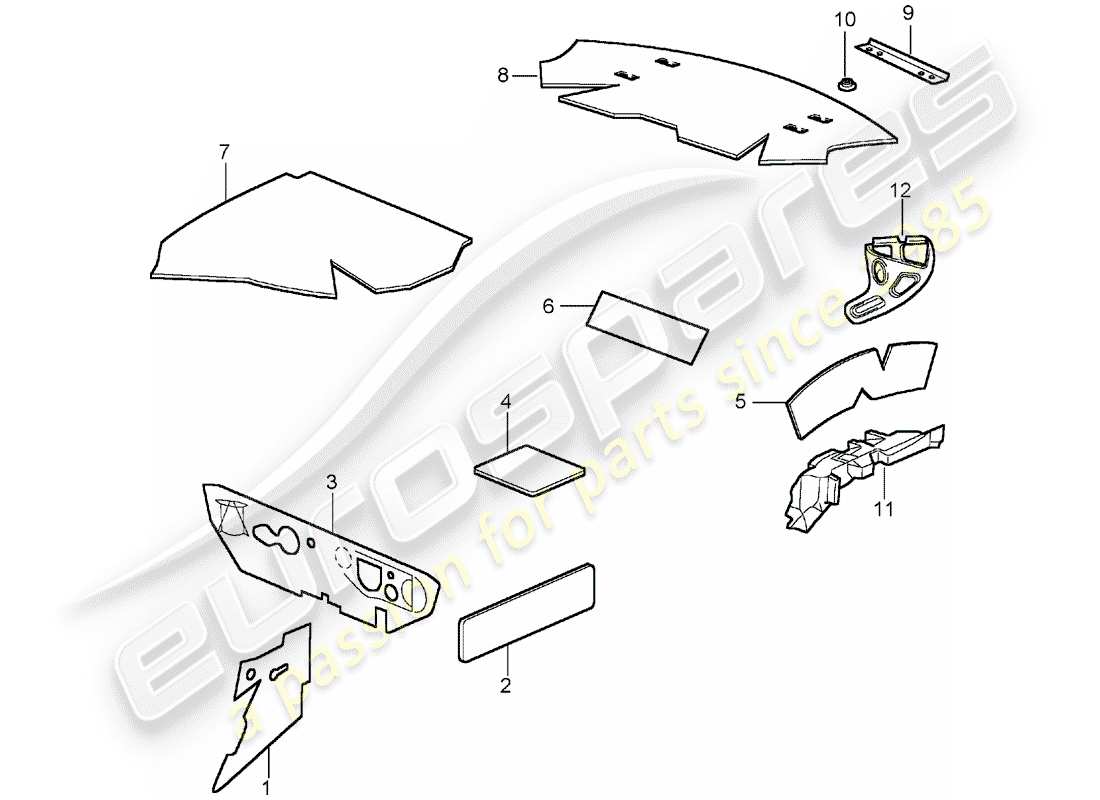 a part diagram from the porsche 996 parts catalogue