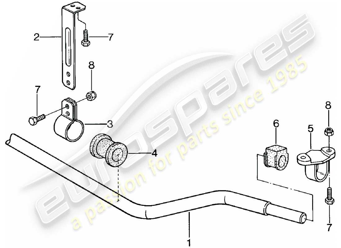 VIEW PARTS DIAGRAMS FROM THE PORSCHE 924 PARTS CATALOGUE a part diagram from the porsche 924 parts catalogue