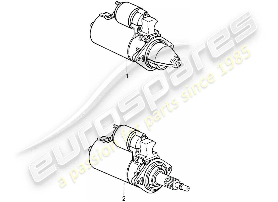 a part diagram from the porsche 1994 (refurbished and exchange catalogue) parts catalogue