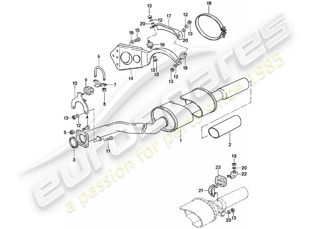a part diagram from the porsche 1984 (924) parts catalogue