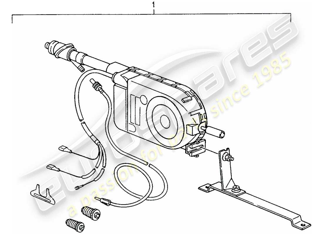 VIEW PARTS DIAGRAMS FROM THE PORSCHE ACCESSORIES AND TEQUIPMENT PARTS CATALOGUE a part diagram from the porsche accessories and tequipment parts catalogue