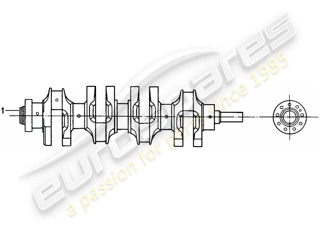 a part diagram from the porsche 1989 (refurbished and exchange catalogue) parts catalogue