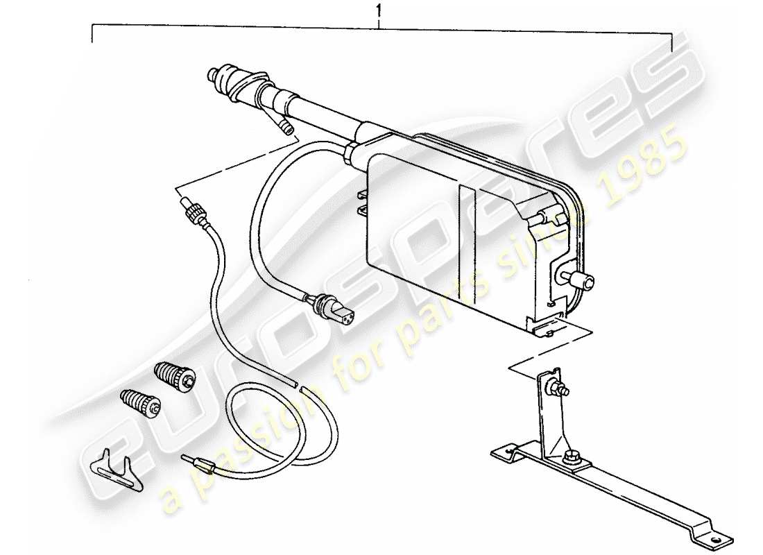a part diagram from the porsche 1967 (refurbished and exchange catalogue) parts catalogue