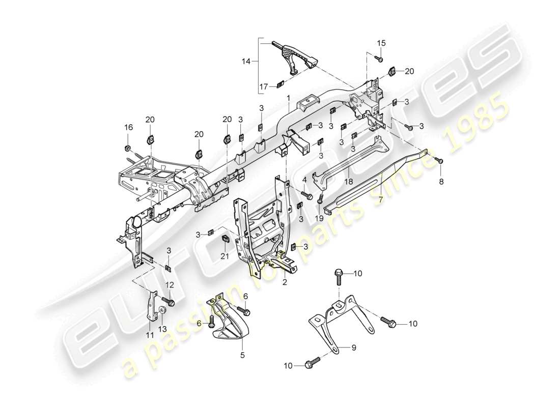 VIEW PARTS DIAGRAMS FROM THE PORSCHE BOXSTER PARTS CATALOGUE a part diagram from the porsche boxster parts catalogue