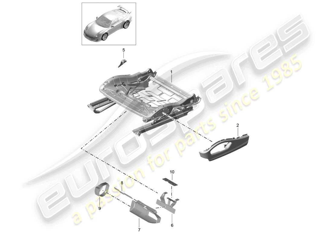 VIEW PARTS DIAGRAMS FROM THE PORSCHE 991 PARTS CATALOGUE a part diagram from the porsche 991 parts catalogue
