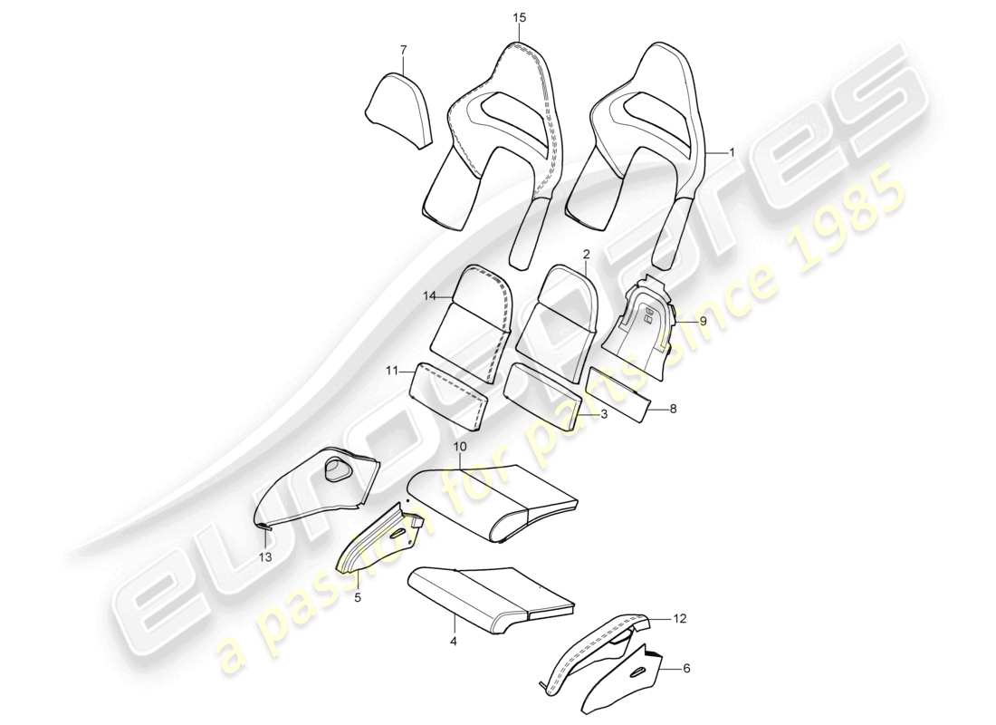 VIEW PARTS DIAGRAMS FROM THE PORSCHE BOXSTER PARTS CATALOGUE a part diagram from the porsche boxster parts catalogue