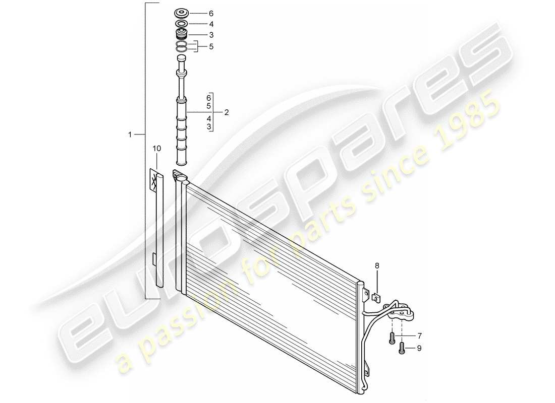 a part diagram from the porsche cayenne parts catalogue