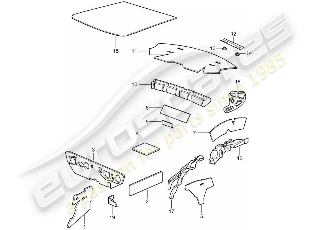 a part diagram from the porsche 996 parts catalogue