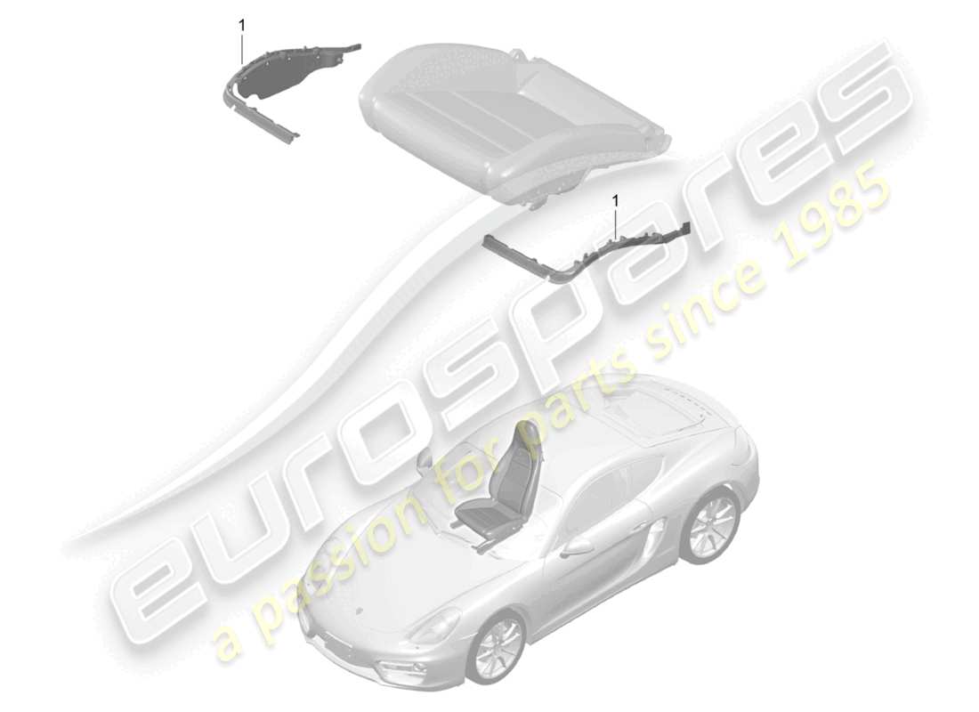 a part diagram from the porsche cayman parts catalogue