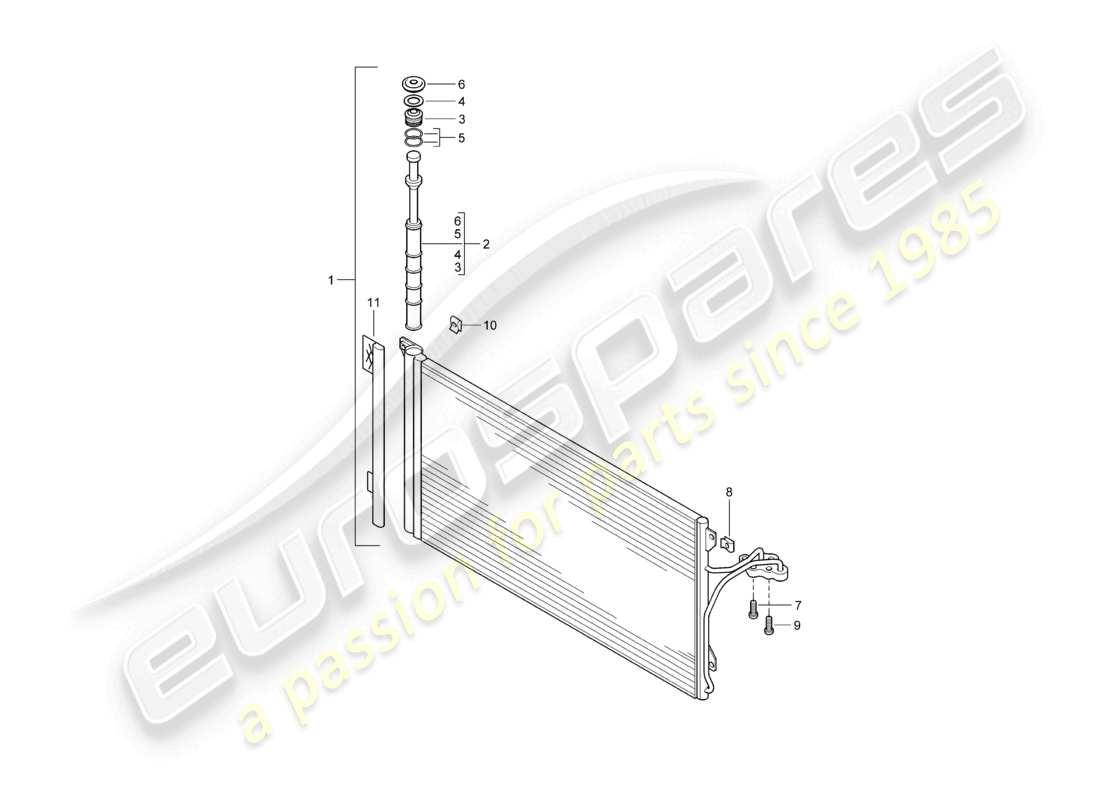 a part diagram from the porsche cayenne parts catalogue