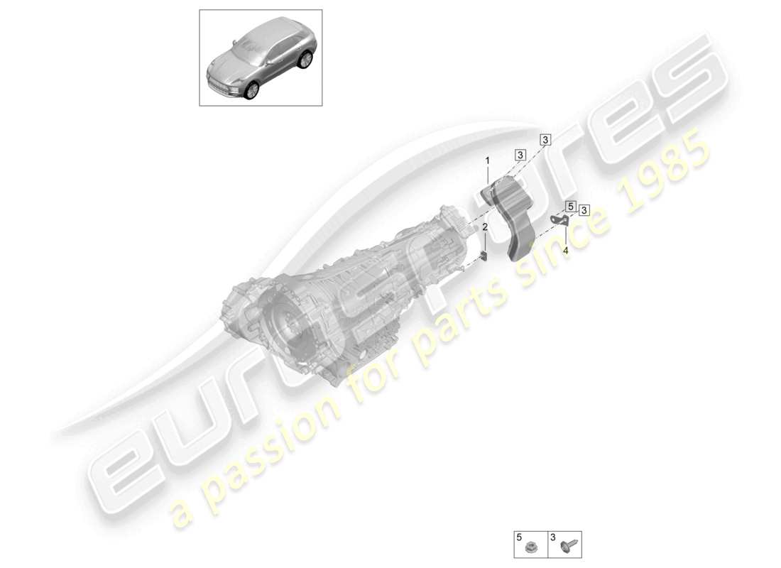 VIEW PARTS DIAGRAMS FROM THE PORSCHE MACAN PARTS CATALOGUE a part diagram from the porsche macan parts catalogue