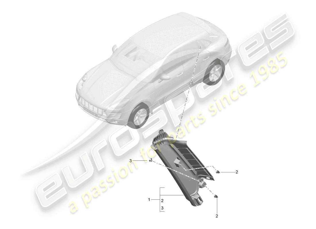 a part diagram from the porsche macan parts catalogue