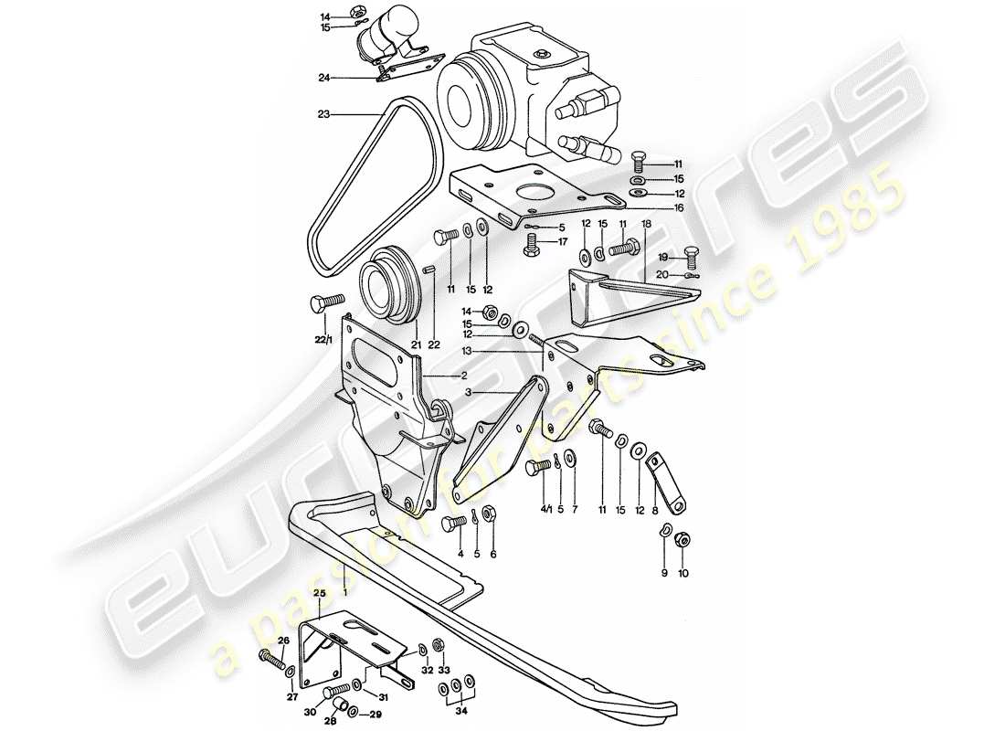 porsche 1977 (911) air conditioner part diagram