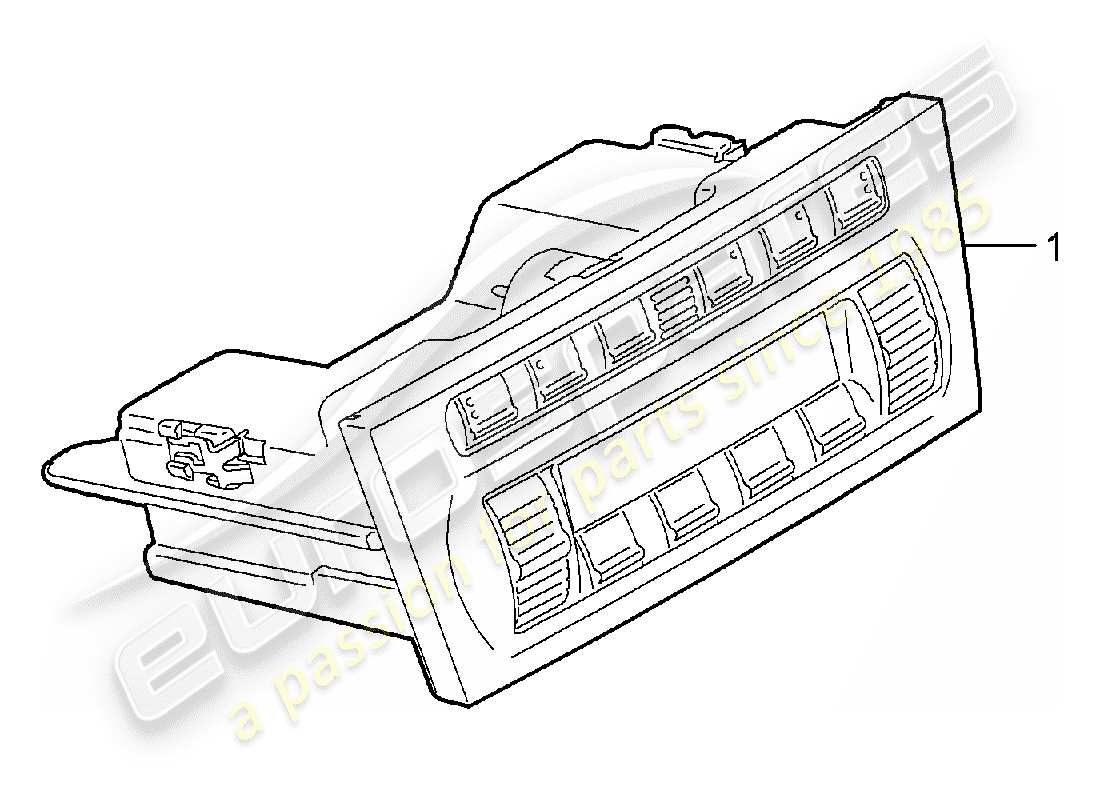 porsche 2007 (987 boxster) control switch part diagram