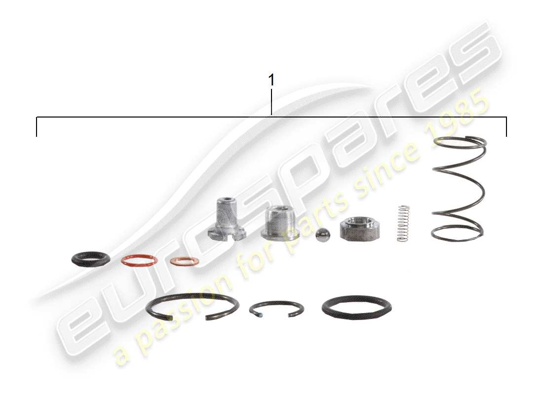 porsche 1970 (911) repair kit - for - tensioner - chain part diagram