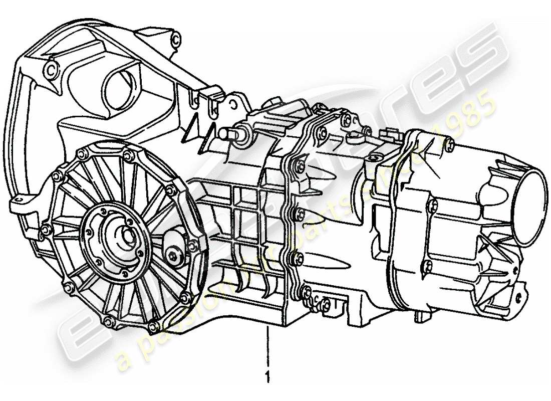porsche replacement catalogue (1991) manual gearbox part diagram