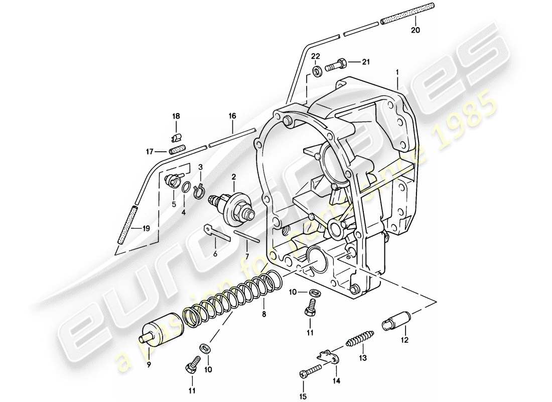porsche 1986 (928) automatic transmission - transmission case - 3 - d - mj 1983>> - mj 1983 part diagram