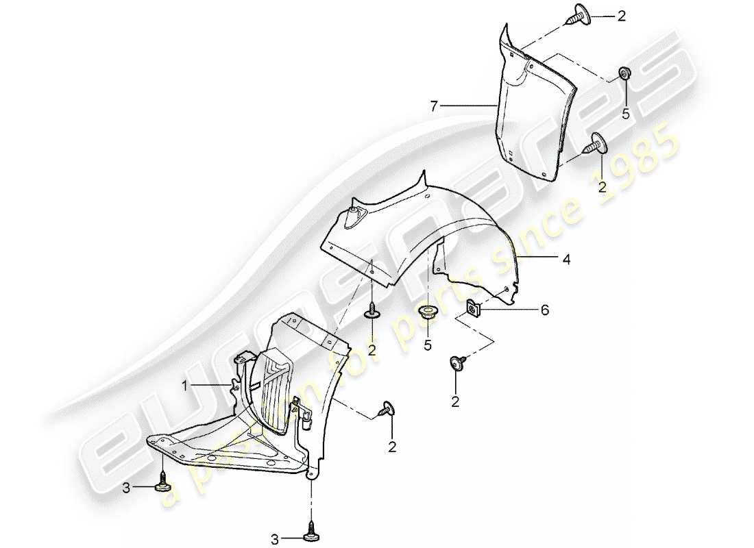 porsche 2008 (987 boxster) trims parts diagram