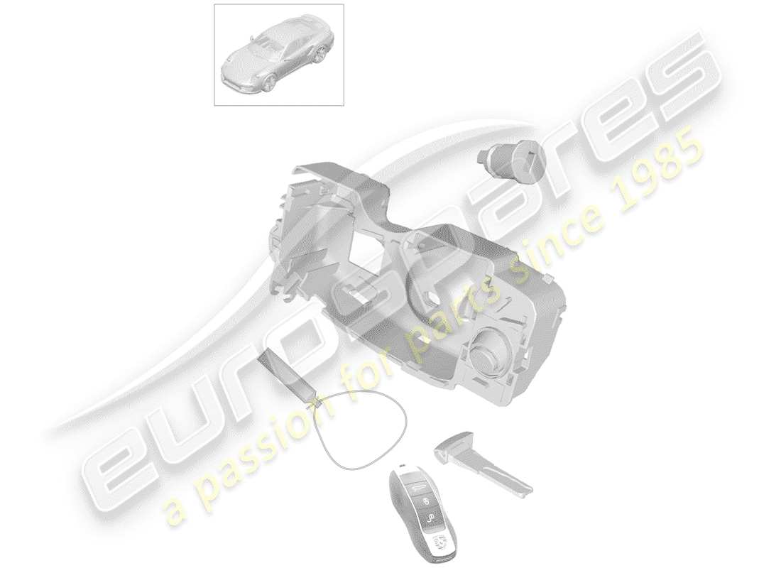 porsche 991 turbo (2014) repair kit part diagram