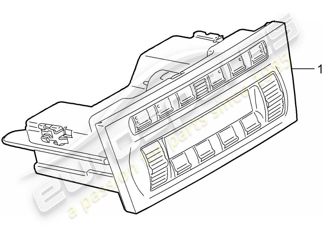 porsche 2009 997-2 turbo / gt2 control switch part diagram
