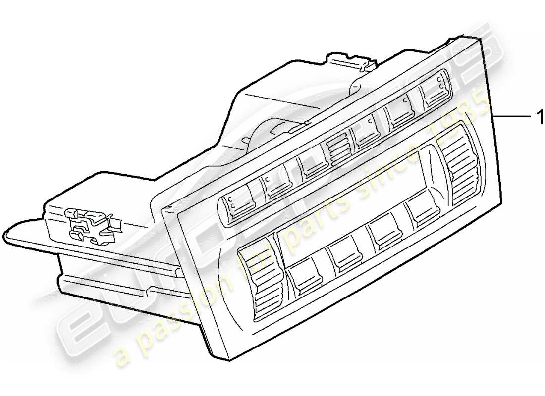 porsche 2006 (987 cayman) control switch part diagram