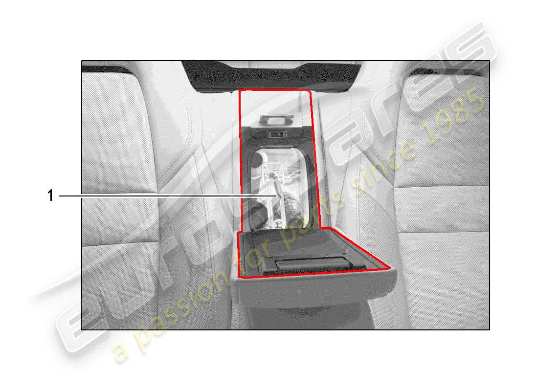 porsche 2014 (tequipment panamera) refrigerator parts diagram