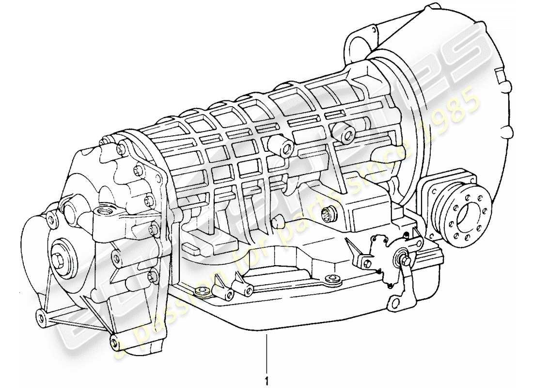 porsche 1994 (964) tiptronic - replacement transmission parts diagram