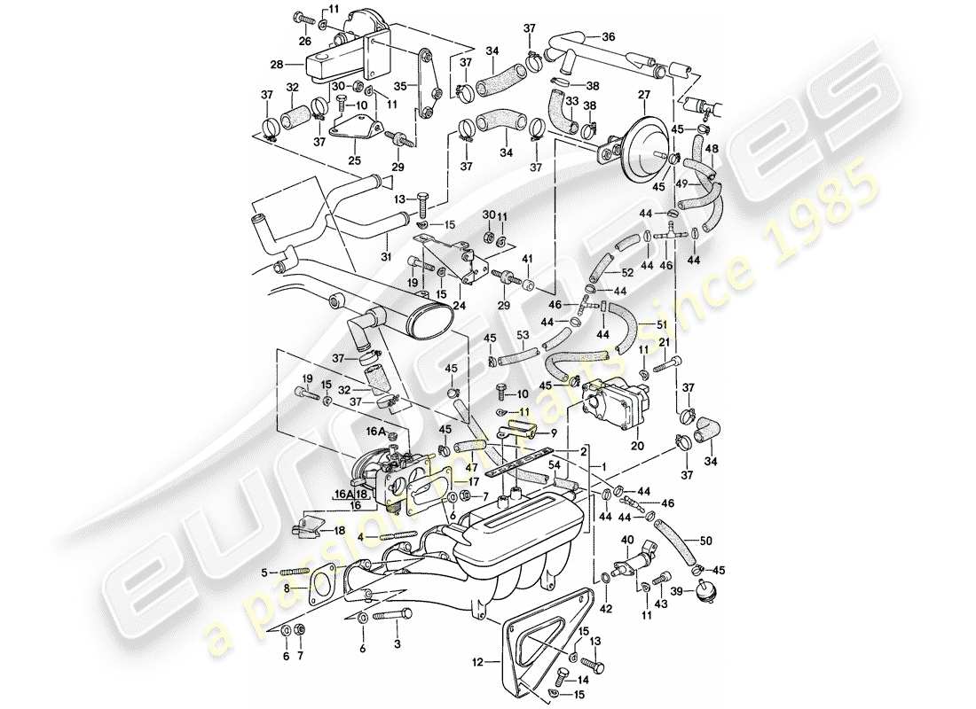 porsche 1979 (924) k-jetronic parts diagram