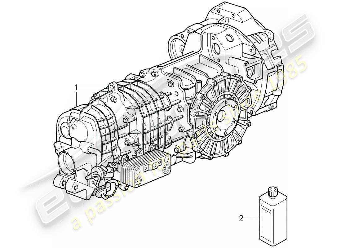 porsche 2010 (997-2 gt3) replacement transmission parts diagram