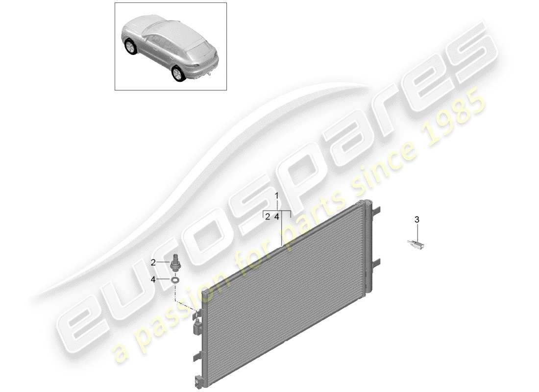 porsche 2016 (macan) capacitor part diagram