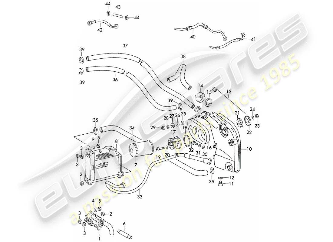 porsche 1973 (911) engine lubrication - d - mj 1973>> part diagram