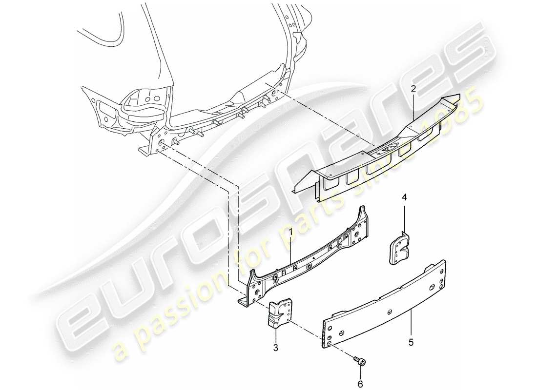 porsche 2016 (cayenne e2 92a) rear end part diagram