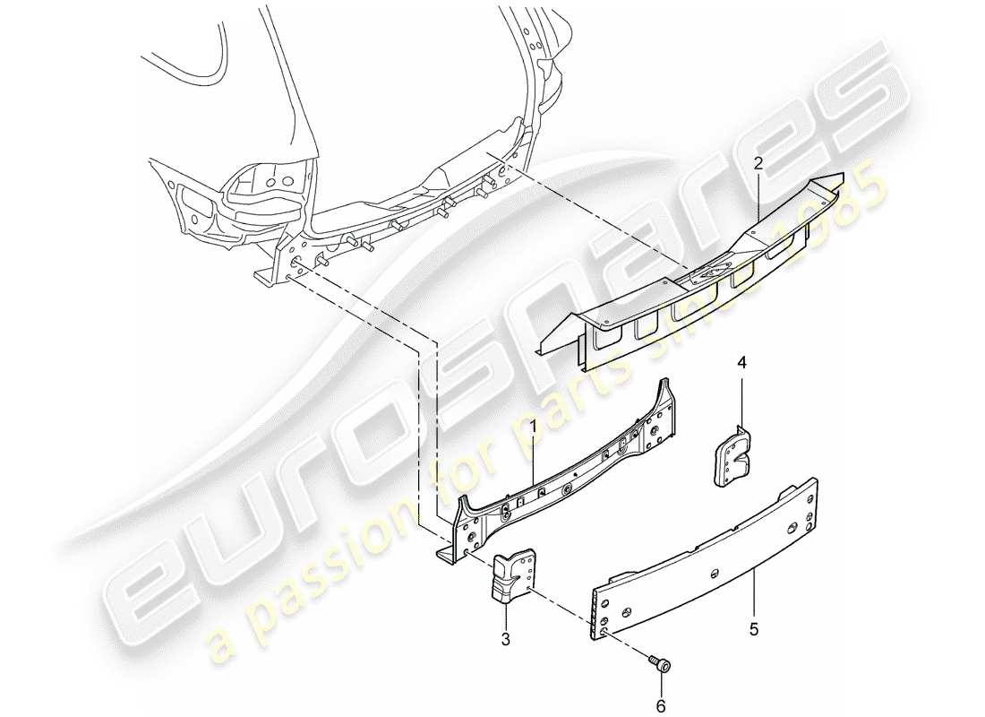porsche cayenne e2 (2015) rear end parts diagram