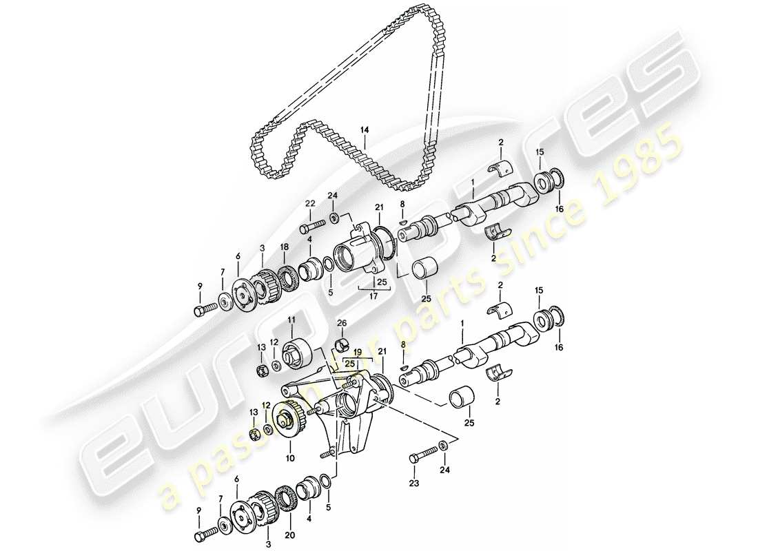 porsche 1984 (944) driving mechanism - shaft part diagram