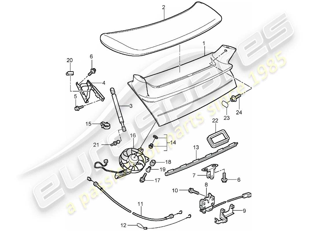 porsche 2003 (996 gt3) cover - d - mj 2003>> part diagram