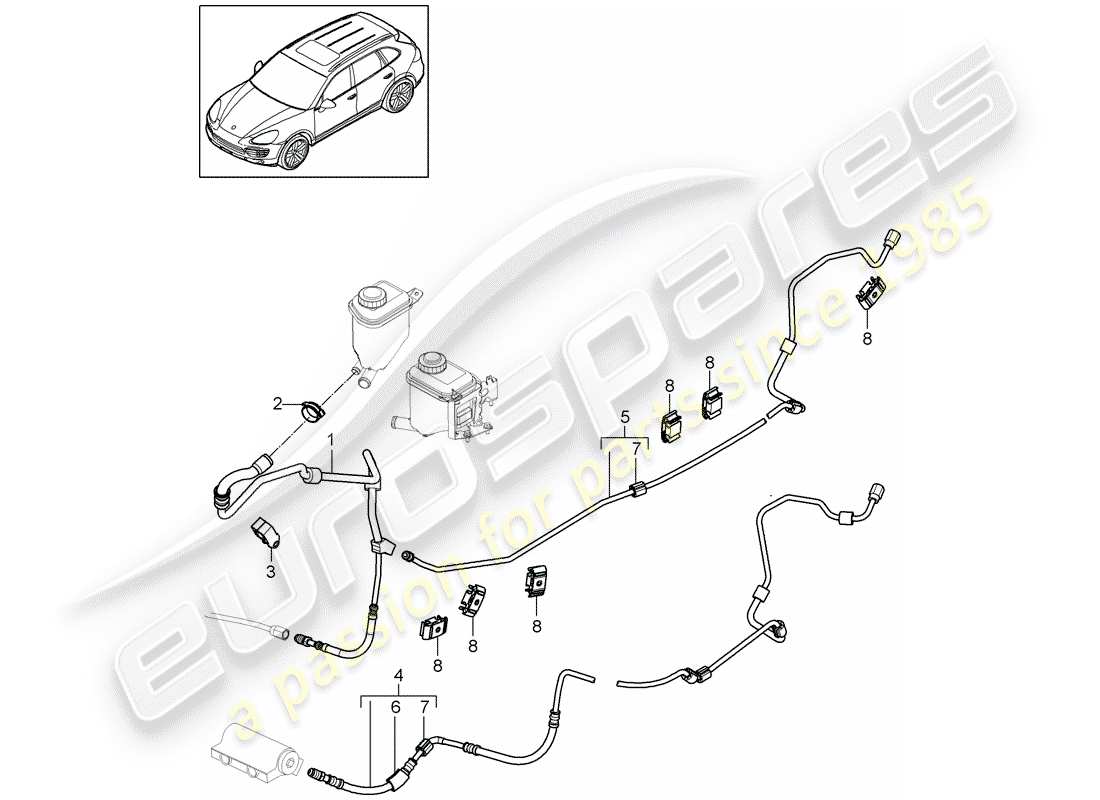 porsche 2011 (cayenne e2 92a) stabilizer part diagram