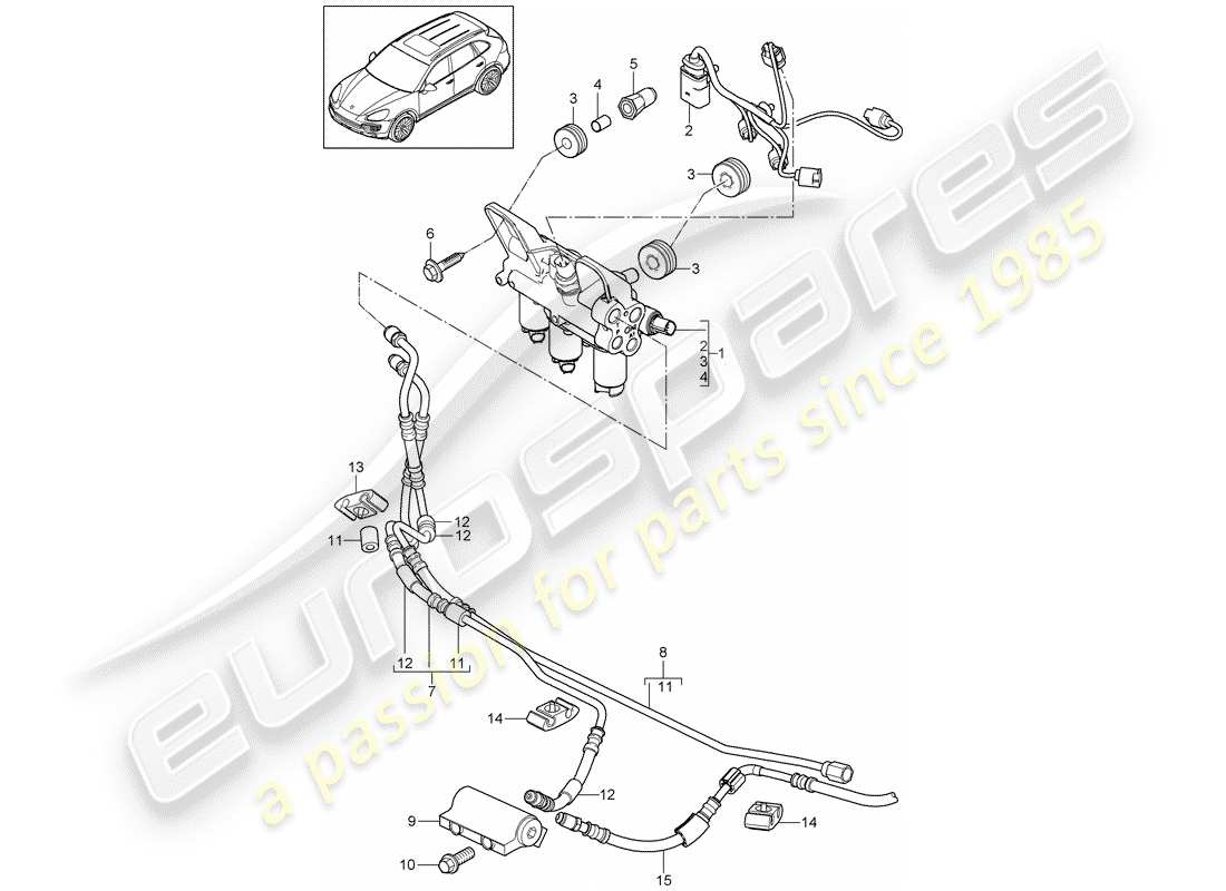 porsche 2016 (cayenne e2 92a) stabilizer part diagram