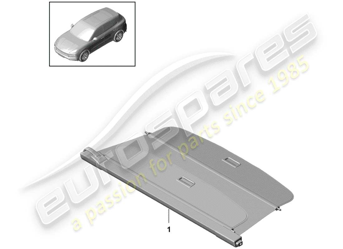 porsche 2020 (cayenne e3 9ya/9yb) cover part diagram